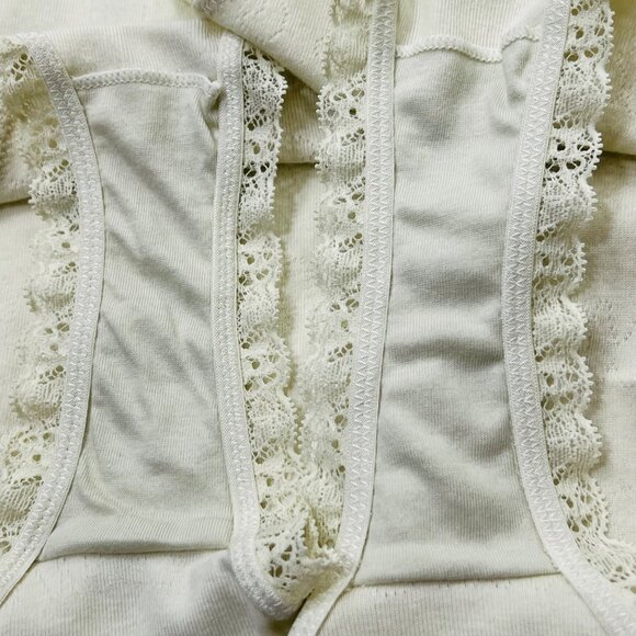 SKIMS Lace Pointelle Cheeky Brief Lot of 2 Bone Womens 3X - Picture 6 of 10